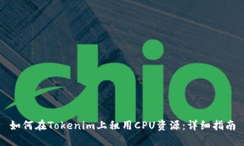 如何在Tokenim上租用CPU资源：详细指南